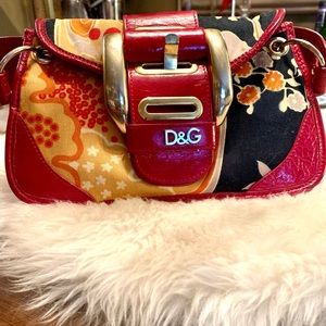 Beautiful Rare Red Leather Dolce & Gabbana Bag